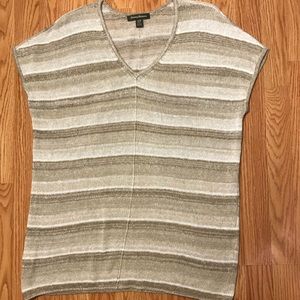 TOMMY BAHAMA STRIPED KNIT SHORT SLEEVE SWEATER M